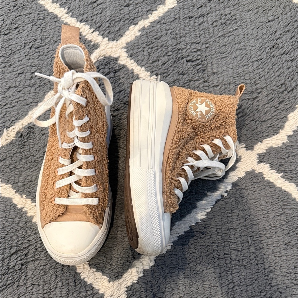 Tan Sherpa Converse